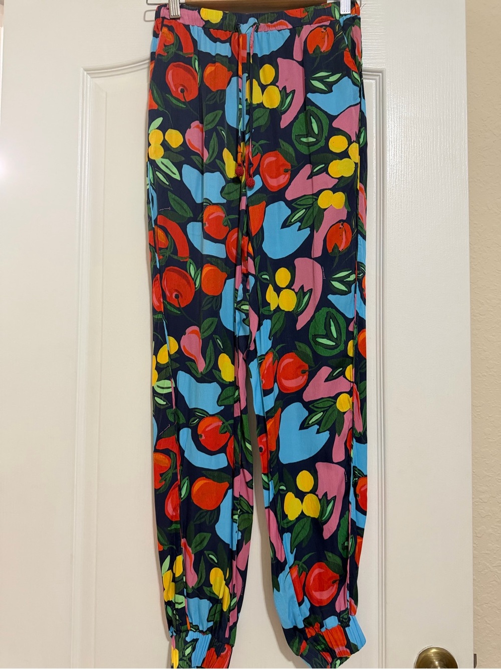 FARM Rio Multicolor Fruit-Print Pajama Pants - Navy Base